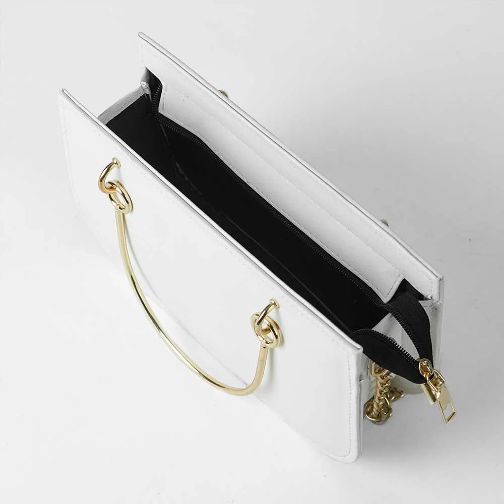 imgi_30_whiteplain2 Women’s White Corvette Handbag - Image 3
